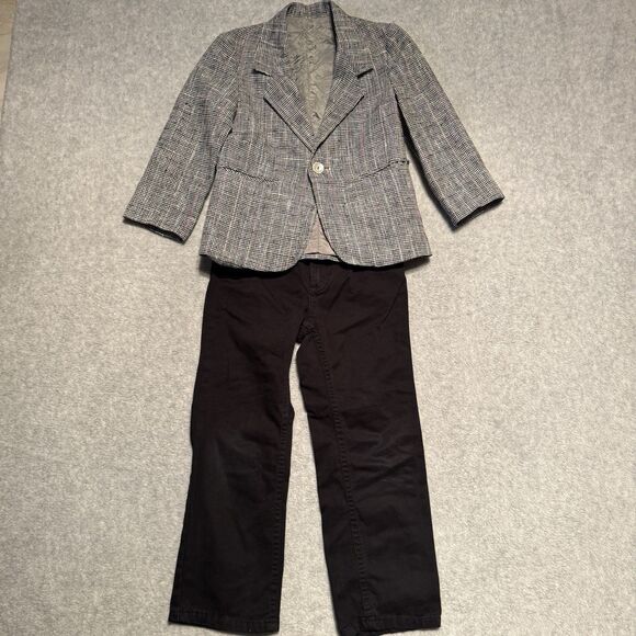 Imp Originals Sport Coat Boy 4T Houndstooth Suit Jacket Bundle Slim Jeans Preppy - Picture 10 of 15